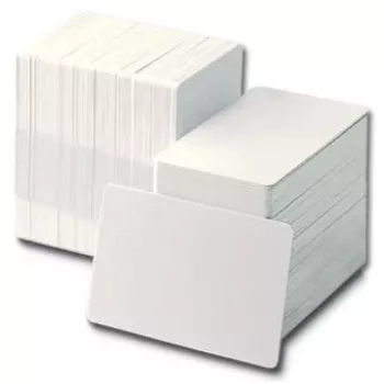 Plastikas kartes iepakojumā 500 gab., Evolis C4501, baltas CR80 PVC kredītkartes izmērā