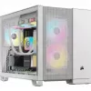 Corsair 2500D AIRFLOW Micro ATX Dual Chamber PC Case – balta CC-9011264-WW