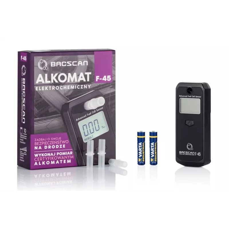 BACscan F-45 alkohola testeris 0 - 4% Melns