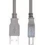 USB kabelis e+p CC 502 USB 2.0 1,5 m USB A USB B pelēks