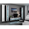 TV statīvs cama meble VIGO NEW 30/180/40, 1800×400×300 mm, melna virsma, skaidu plātņu rāmis