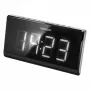 Pulksteņa radio SENCOR SRC 340 — FM pulksteņa radio ar 1,8 collu baltu LED displeju, sarkanu 180° projekciju, divkāršu modinātāju, 10 FM iegaumējamiem kanāliem, akumulatora rezerves barošanu