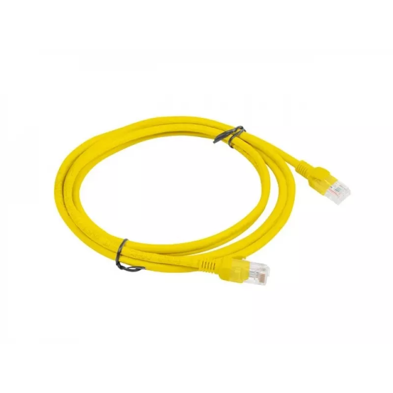 PATCHCORD Cat.5E UTP 2M Dzeltens FLUKE PASSED LANBERG 10-PACK