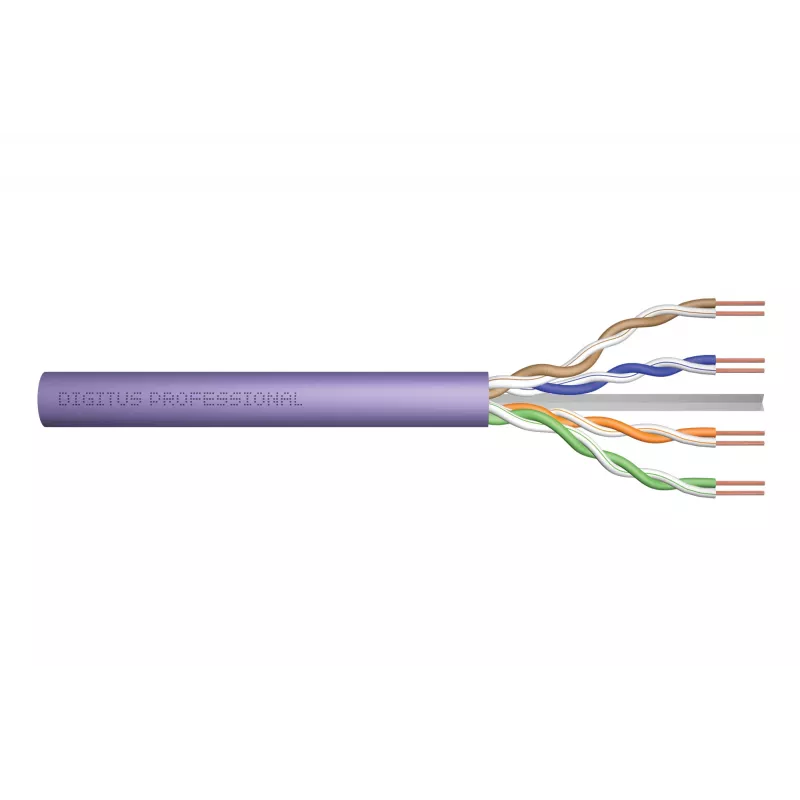 DIGITUS - Bulk kabelis - 100,0m - UTP - CAT 6 - Violet (DK-1613-VH.1)