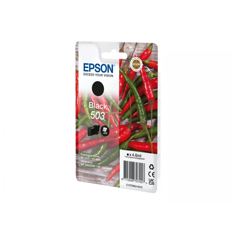 Epson 503 tintes kārtridžs 1 gab. Oriģināls Standarta ietilpība Melns