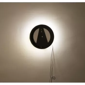 NeXtime pulkstenis 3094 Light It Up, Ø18.5 cm, apgaismojums, sienas, melns