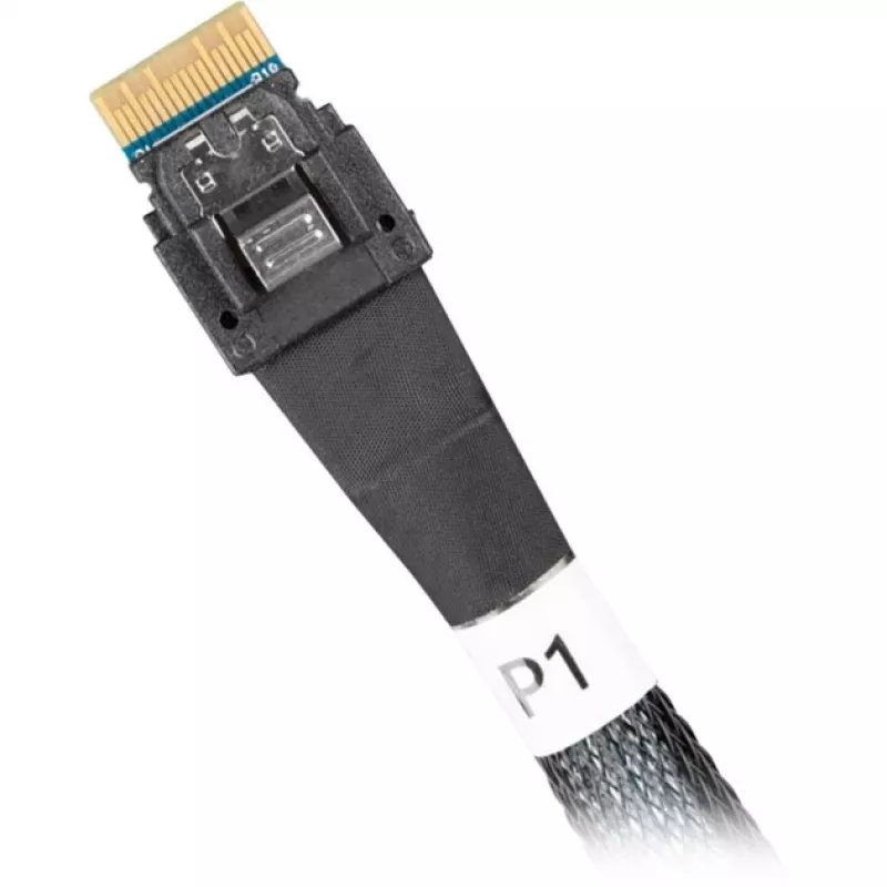 Icy Dock kabelis MCIO 8i SFF-TA-1016 uz 2xSlimSAS SFF-8654 4i kabelis 0.5m - Kabelis (MB310L-B)