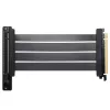 PHANTEKS PCI-E 4.0 x16 Riser Flat Line kabelis, 90 grādi, 22 cm - melns