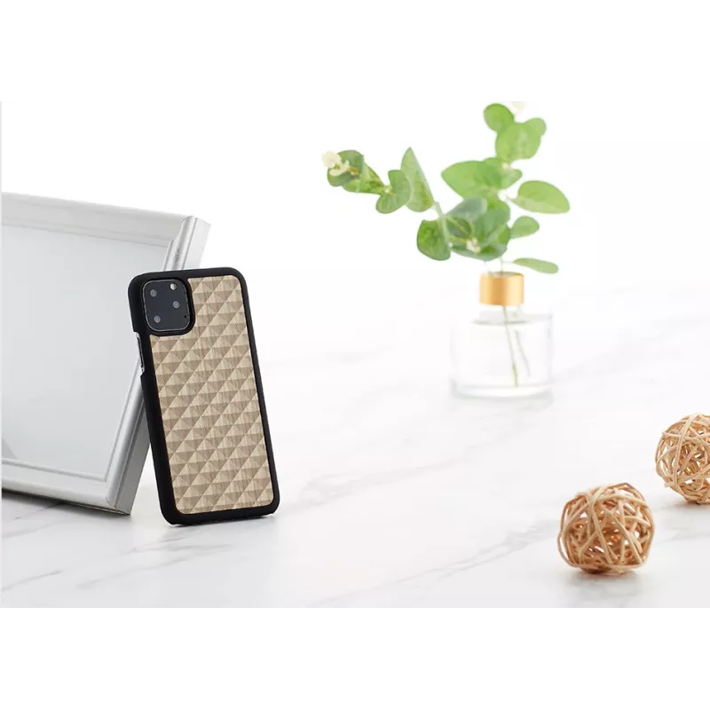 Viedtālruņa maciņš “man and wood” iPhone 11 Pro bruņu stila melns — aizsargājošs ciets vāciņš, triecienu absorbējošs