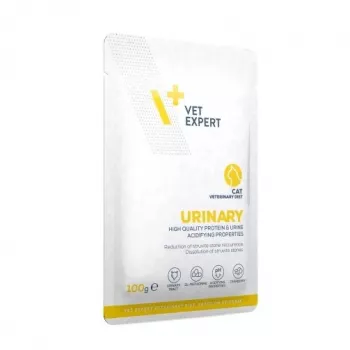 Mitrā veterinārā diēta kaķiem VETEXPERT Urinary, mājputnu gaļas, paciņa 100 g, pieaugušiem kaķiem, bez cukura un konservantiem