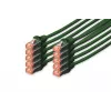 Tīkla kabelis Digitus CAT 6 S/FTP RJ-45 0,25 m zaļš
