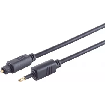 Optiskais uz analogo audio kabelis ShiverPeaks 69014-5.0 — Toslink 4.0 mm spraudnis uz 3.5 mm, 5 m