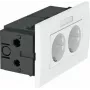 Kontaktligzdu bloks 2 vietu 84x140x59 tīri balts SDE-R (6119427)
