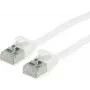 ROLINE Green - komutācijas kabelis - RJ-45 (V) uz RJ-45 (V) - 15 cm - 3.6 mm - U/FTP - CAT 6a - bez halogēna, formēts, bez aizķeršanās, vīts - balts, RAL 9003 (21.44.1698)