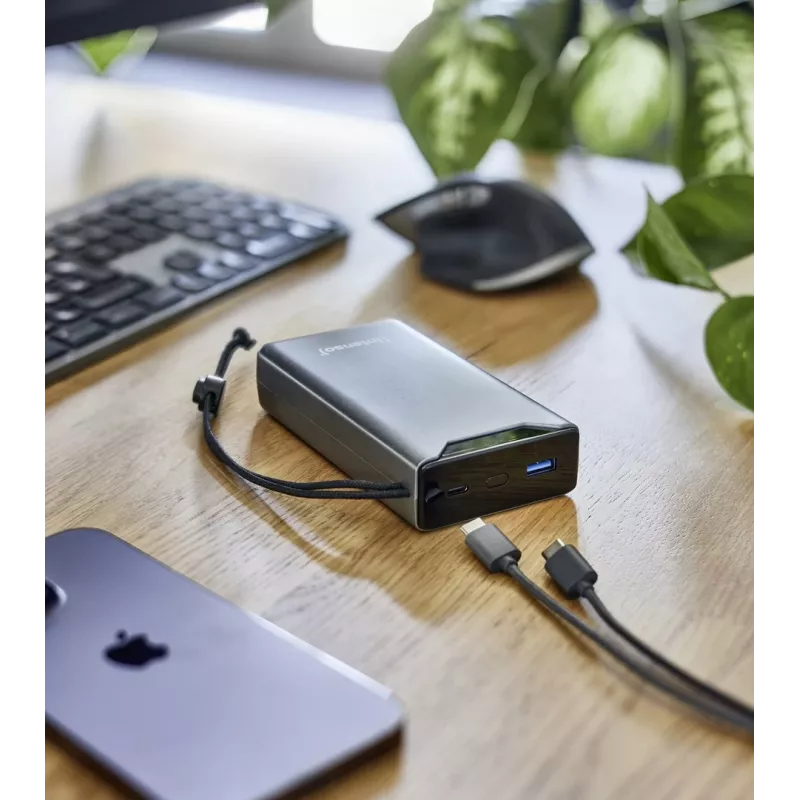 Ārējais akumulators INTENSO 7332054 — 20000 mAh, PD 3.0 & QC 3.0, 20 W, USB-A + USB-C, pelēks