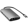 Satechi USB-C daudzportu adapteris 8K ar Ethernet V3 kosmosa pelēks (ST-P8KEM)
