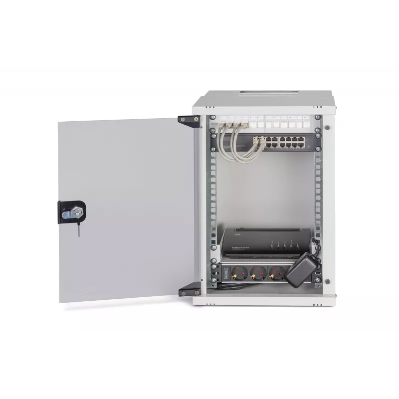Pie sienas stiprināms statīvs Digitus DN-49102-SET 9U 315 x 300 mm Pelēks