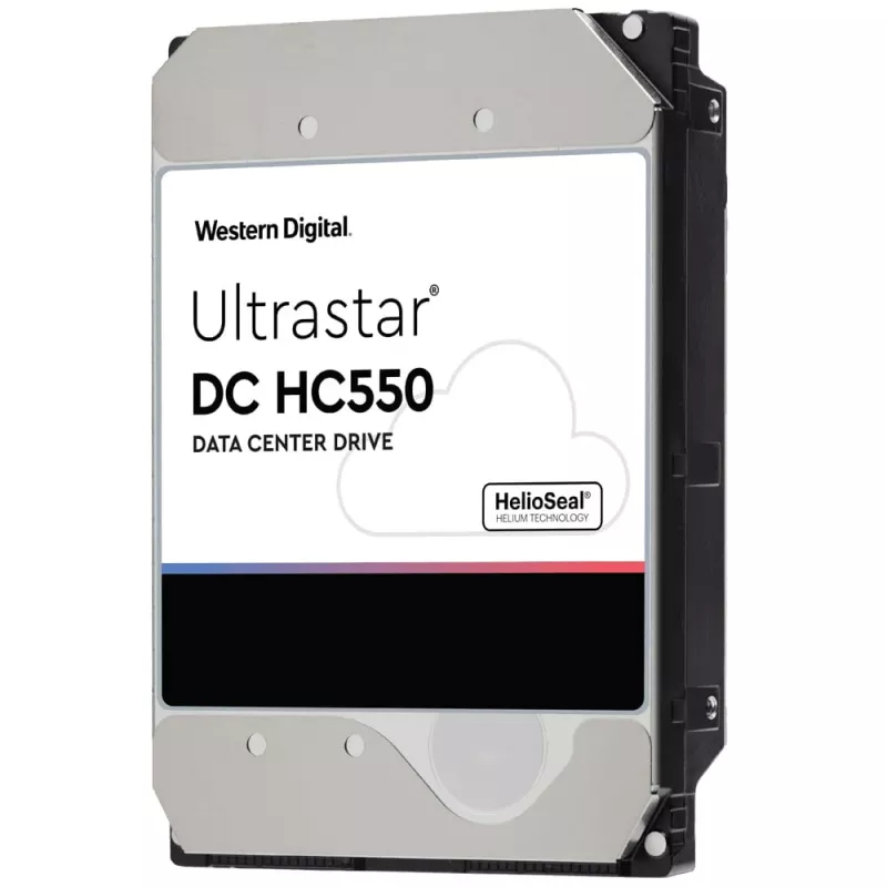 Western Digital Ultrastar DC HC550 18 TB 3,5 collu SAS 12 Gb/s uzņēmumu cietais disks (HDD), 7200 apgr./min., 512 MB (0F38353 / WUH721818AL5204)