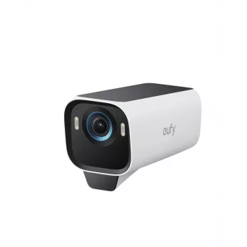 Āra apsardzes IP drošības kamera Anker Eufy S3 Pro — 4K (3840×2160), 135° redzeslauks, stiprinājums pie sienas, vadu un bezvadu savienojums