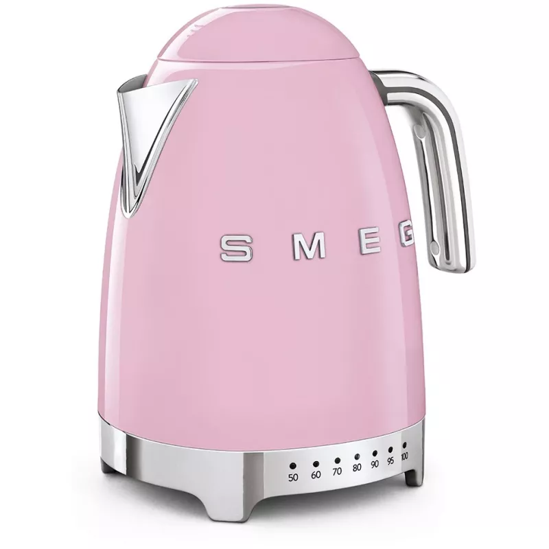 Smeg KLF04PKEU tējkanna cadillac rozā, mainīga temperatūra