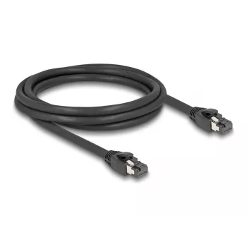DeLOCK RJ45 tīkla kabelis Cat.8.1 S/FTP 2m 40Gbps Melns