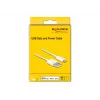 USB datu un strāvas kabelis DeLOCK 83000 iPhone iPad iPod ierīcēm, balts, 1 m