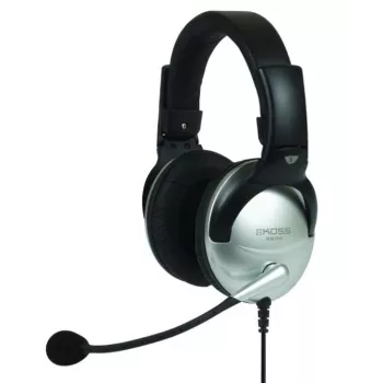 Koss SB45 austiņas ar vadu, galvas saite, zvaniem/mūzikai, melna, sudraba