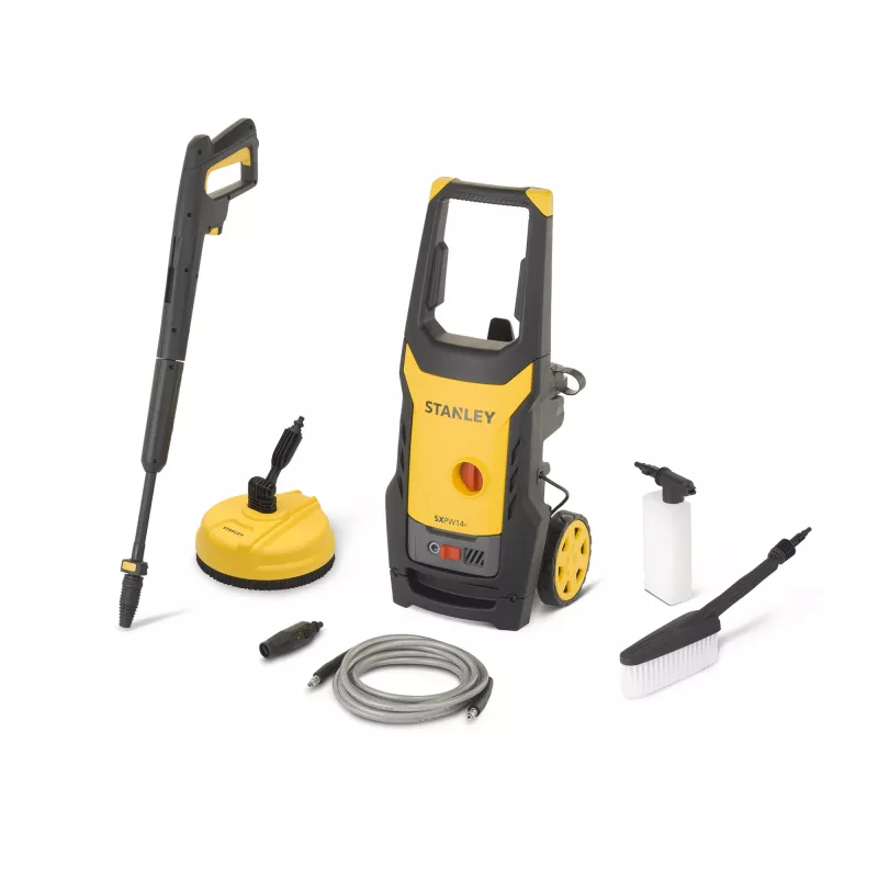 STANLEY SXPW14PE augstspiediena mazgātājs ar terases tīrītāju (1400 W, 110 bar, 390 l/h) | Stanley 1400 W | 110 bar | 390 l/h