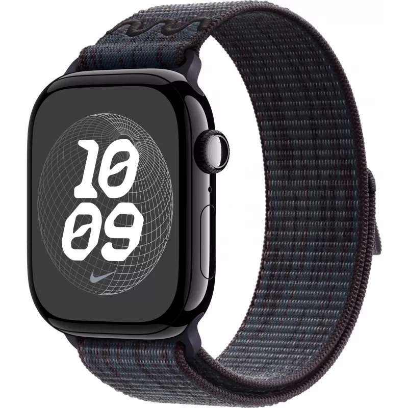 Siksna Apple 46mm melna/zila Nike Sport Loop viedpulkstenim