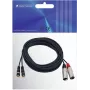Omnitronic 3022522E Audio kabelis 6 m 2 x XLR (3 kontaktu) 2 x RCA melns (3022522E)