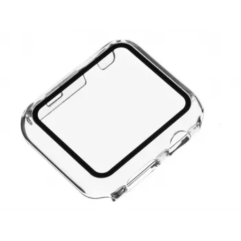 FIXED Pure pilna korpusa polikarbonāta maciņš Apple Watch 45mm Series 8, caurspīdīgs (FIXPUW-436)