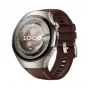 Viedpulkstenis HUAWEI WATCH 5 Classic 46 mm, 1,38 collu AMOLED 466×466, skārienekrāns, GPS, sudraba korpuss, brūna siksniņa
