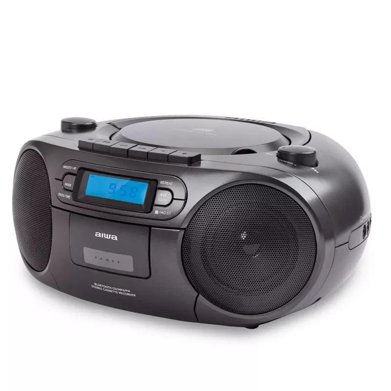 Portable stereo system Aiwa BBTC-550BK Digital 6 W FM PLL Melns
