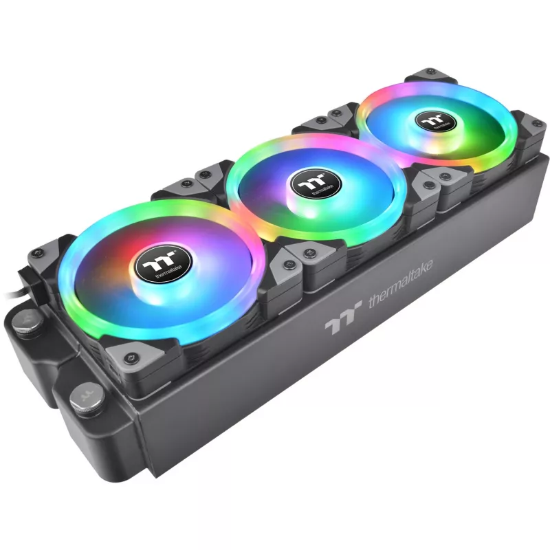 Thermaltake SWAFAN EX12 ARGB 120mm Reverse Blade 3 komplekts - Melns