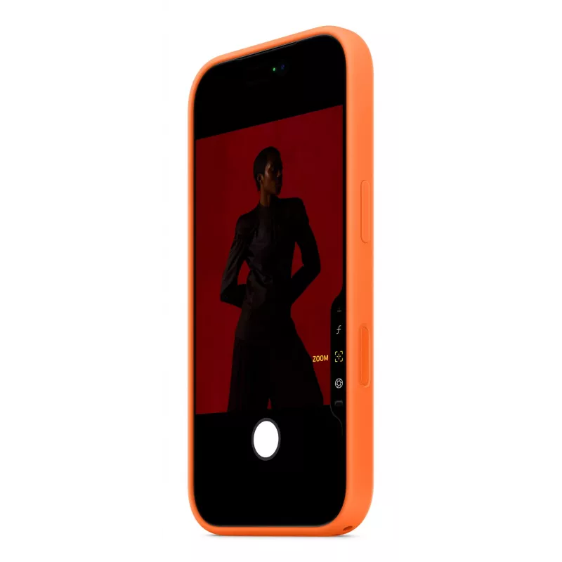 Silikona maciņš Apple iPhone 17 Pro MagSafe oranžs