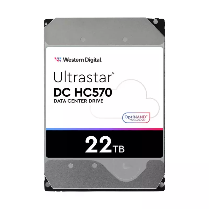 3.5 collu SAS HDD Western Digital Ultrastar DH HC570 22 TB, 12 Gbit/s, 7200 RPM, 512 MB kešatmiņa