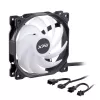XPG VENTO 120 ARGB PWM (3 komplekts) melns, Ventilators, 12 cm, 300 RPM, 1850 RPM, Melns