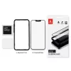 Rūdīta stikla ekrāna aizsargs Crong iPhone 16e / 14 / 13 / 13 Pro — 3D pilns pārklājums