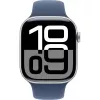 Apple Apple Watch Series 10 GPS 46mm Sudraba alumīnija korpuss ar džinsa krāsas siksniņu