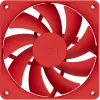 Datora dzesēšanas ventilators HYTE FA12-RR-4 120 mm, 1500 RPM, 72 m³/h, 1,6 mmH2O, šķidruma dinamiskais gultnis, sarkans, 4 gab. iepakojumā
