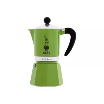 Bialetti Rainbow Moka katliņš Melns, Zaļš