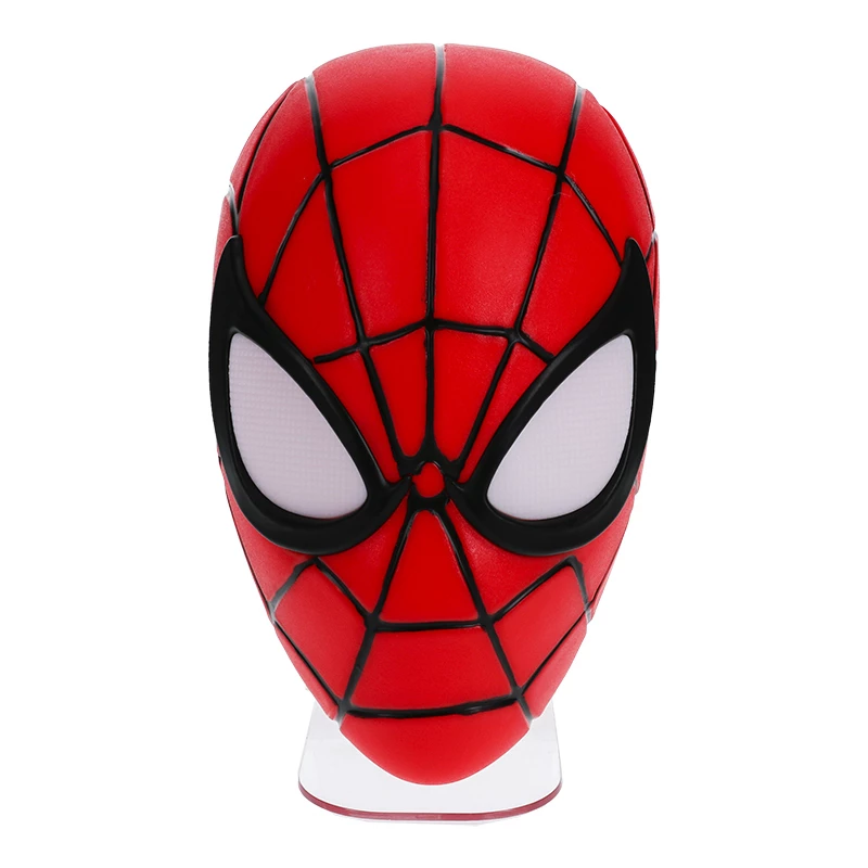Galda lampa Paladone Spiderman Mask Light — tematisks Zirnekļcilvēka maskas dizains, ar USB barojama LED lampiņa, kompakta naktsgalda lampa