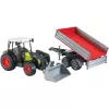 Rotaļu traktors Bruder Claas Nectis 267 F ar pašizgāzēju piekabi