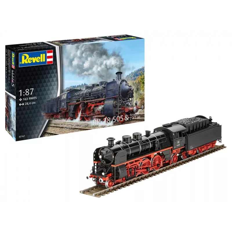 REVELL Modeļu vilciens Express lokomotīve BR18 mērogā 1:87