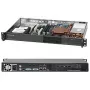 Supermicro SuperChassis 510-203B (melns) - Rack montāžai 1U - micro ATX 200 W melns