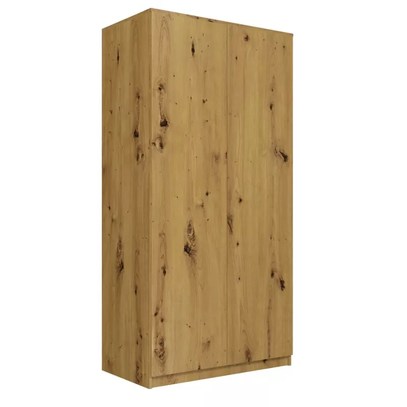 Top E Shop SD-90 ART KPL skapis — ozolkoka rāmis, 7 plaukti, 2 durvis