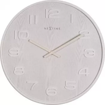 NeXtime 3096WI - Sienas pulkstenis - kvarca pulkstenis - Aplis - Balts - Koks - Koks