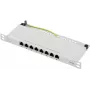 Renkforce RF-4996630 8 portu ielāpu panelis 254 mm (10) CAT 6a 0.5 HE pelēks (RF-4996630)