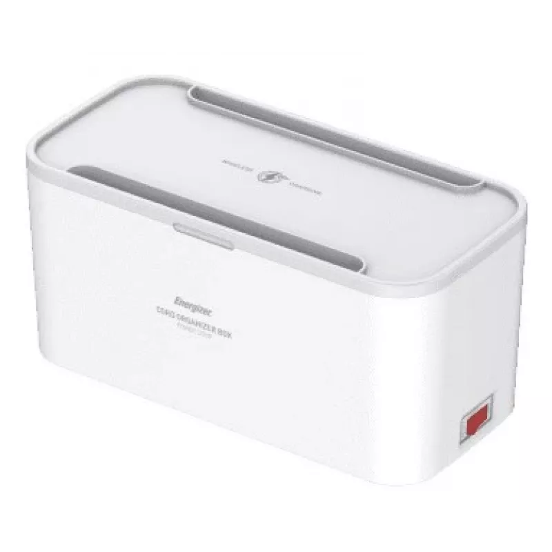 Strāvas pagarinātājs Energizer EPB2500W03EU — 2 m kabelis, 5 maiņstrāvas rozetes, 2500 W, telpām, balts