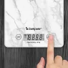 Virtuves svari Beper P102BIL004 - digitālie, 5 kg, 1 g, balts marmors